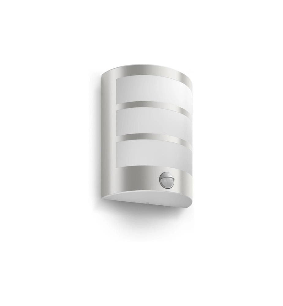 PHILIPS - Lampe murale Python UE Détecteur de mouvement 2700K Inox