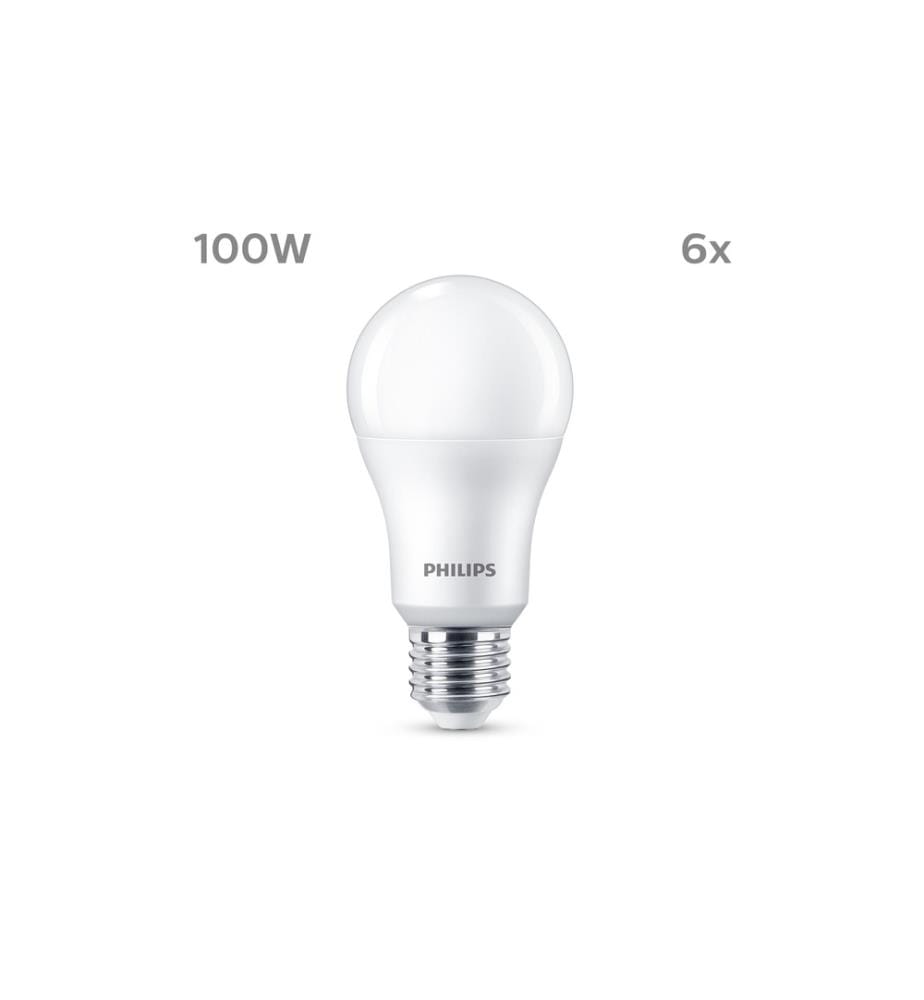 PHILIPS - Lampe LED 100W A67 E27 WW FR ND 6CT/6 EC Blanc chaud (WW)