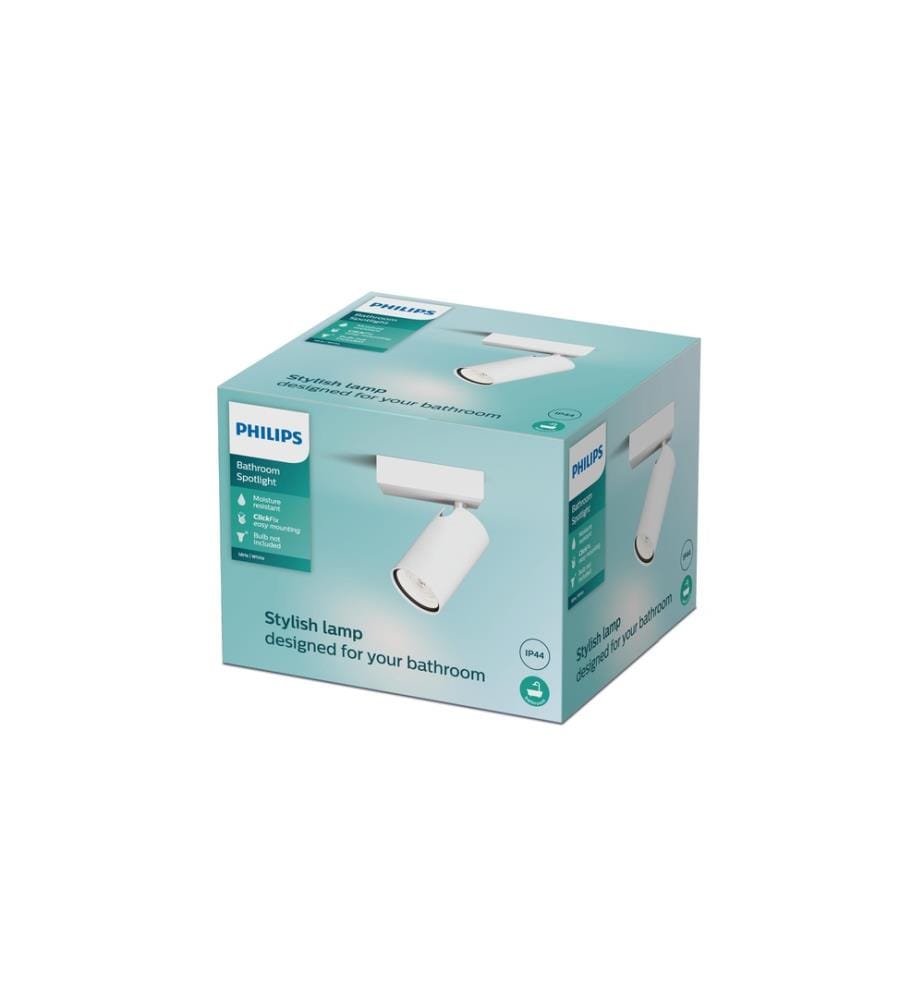 PHILIPS - Spot encastré Idris GU10, IP44 Blanc, sans ampoule