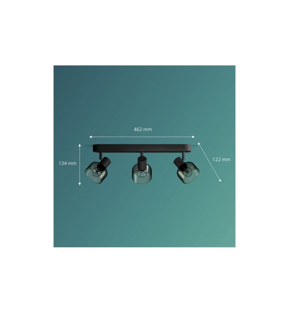 PHILIPS - Spot encastré Sleet 3 spots pour E14 Noir, sans ampoule