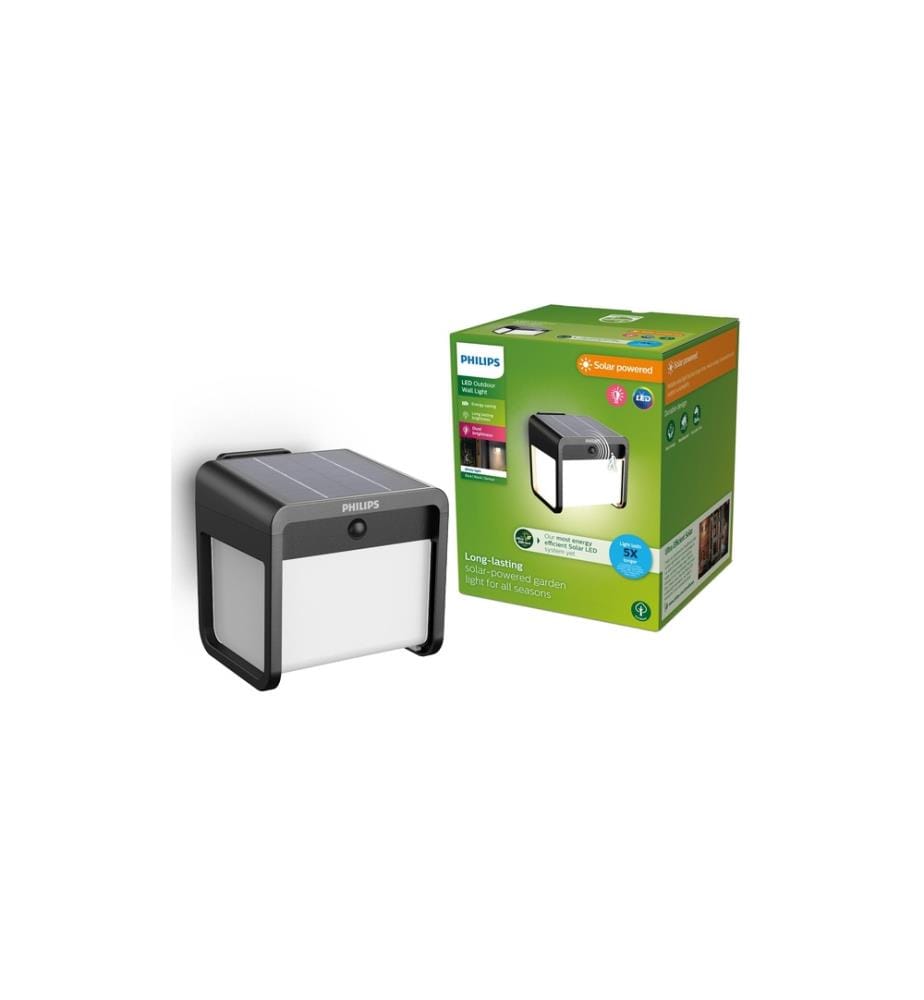 PHILIPS - Ezra Wand Solar UE 3000K schwarz