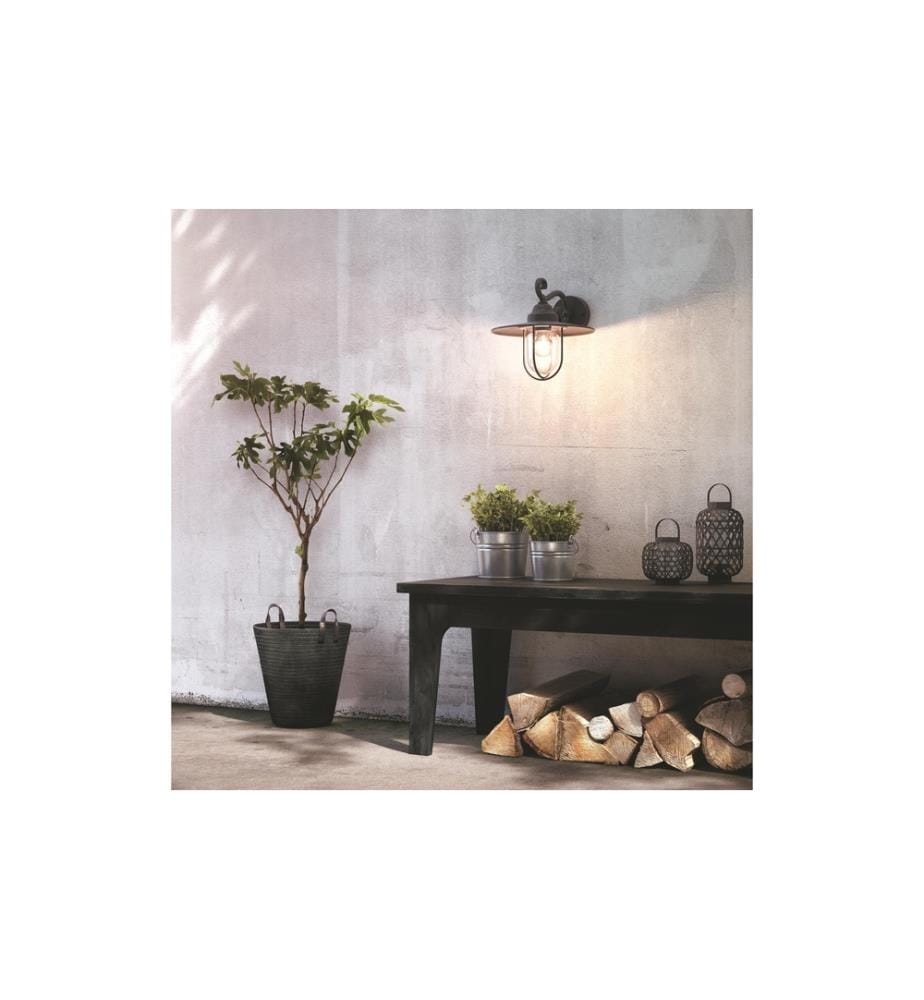 PHILIPS - Pasture Applique Noir BE excl LM 1 x 60W