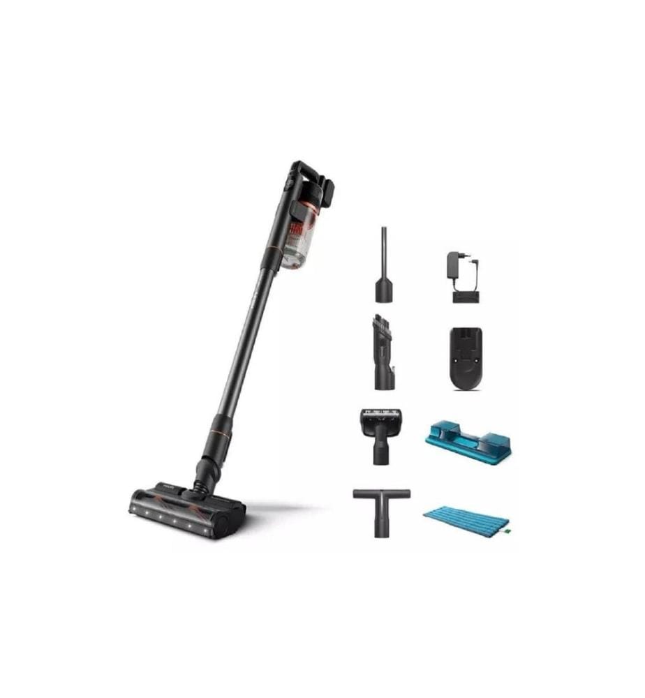 Philips Akku-Hand- und Stielsauger XC7055 Schwarz/Rot