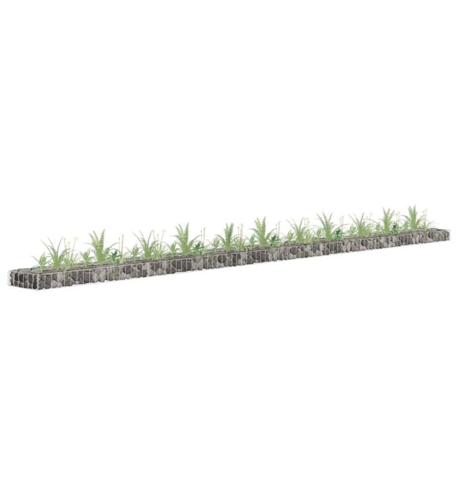 Gabionen-Hochbeet Verzinkter Stahl 450x30x10 cm