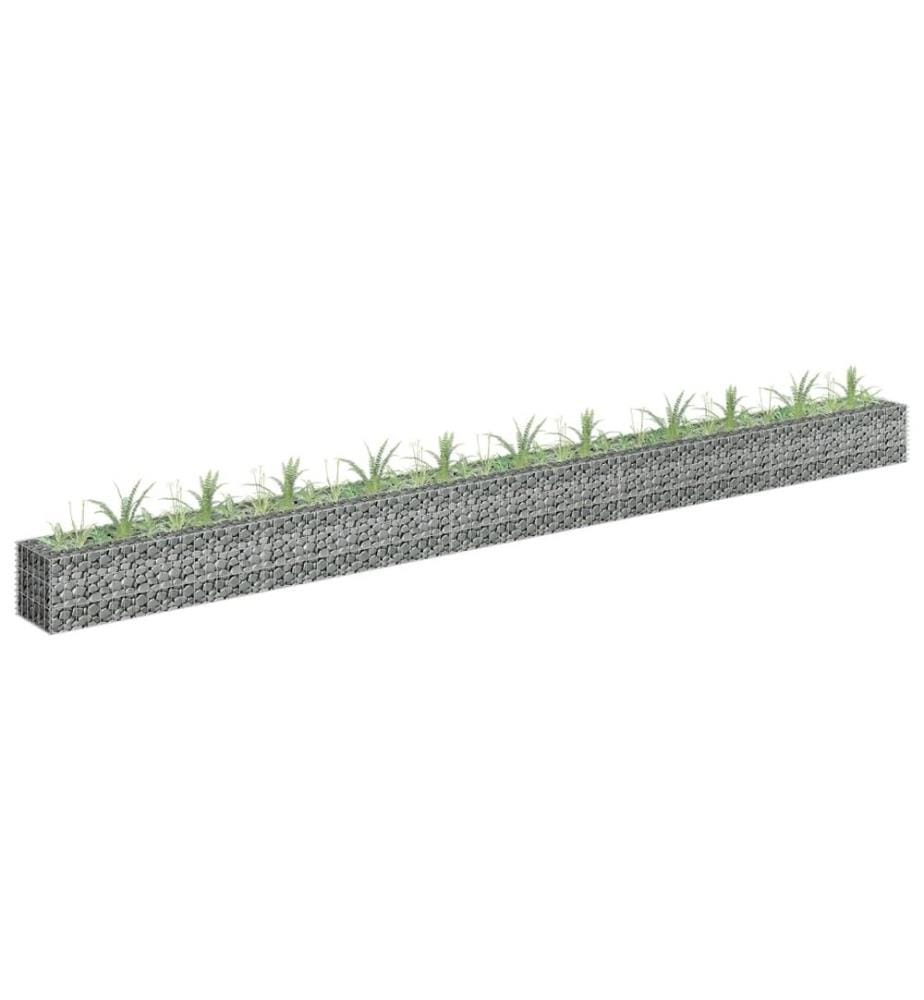 Gabionen-Hochbeet Verzinkter Stahl 450×30×30 cm