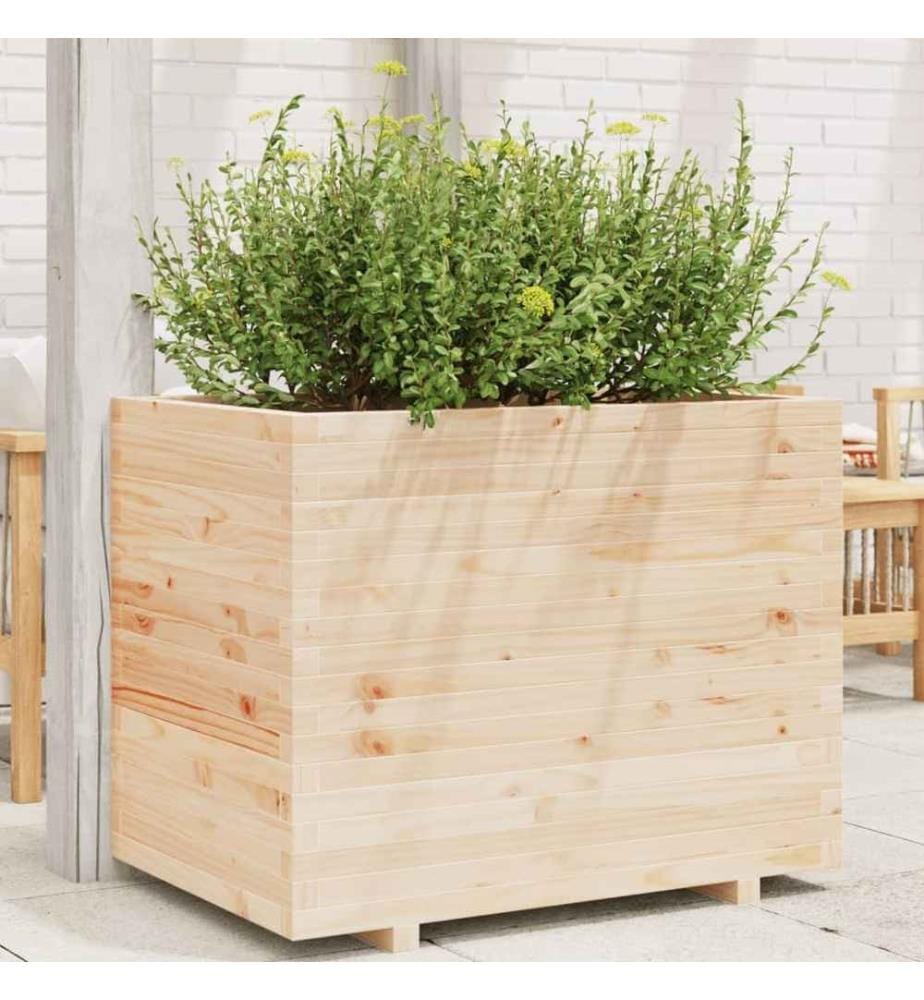 Jardinière 90x60x72 cm bois de pin massif