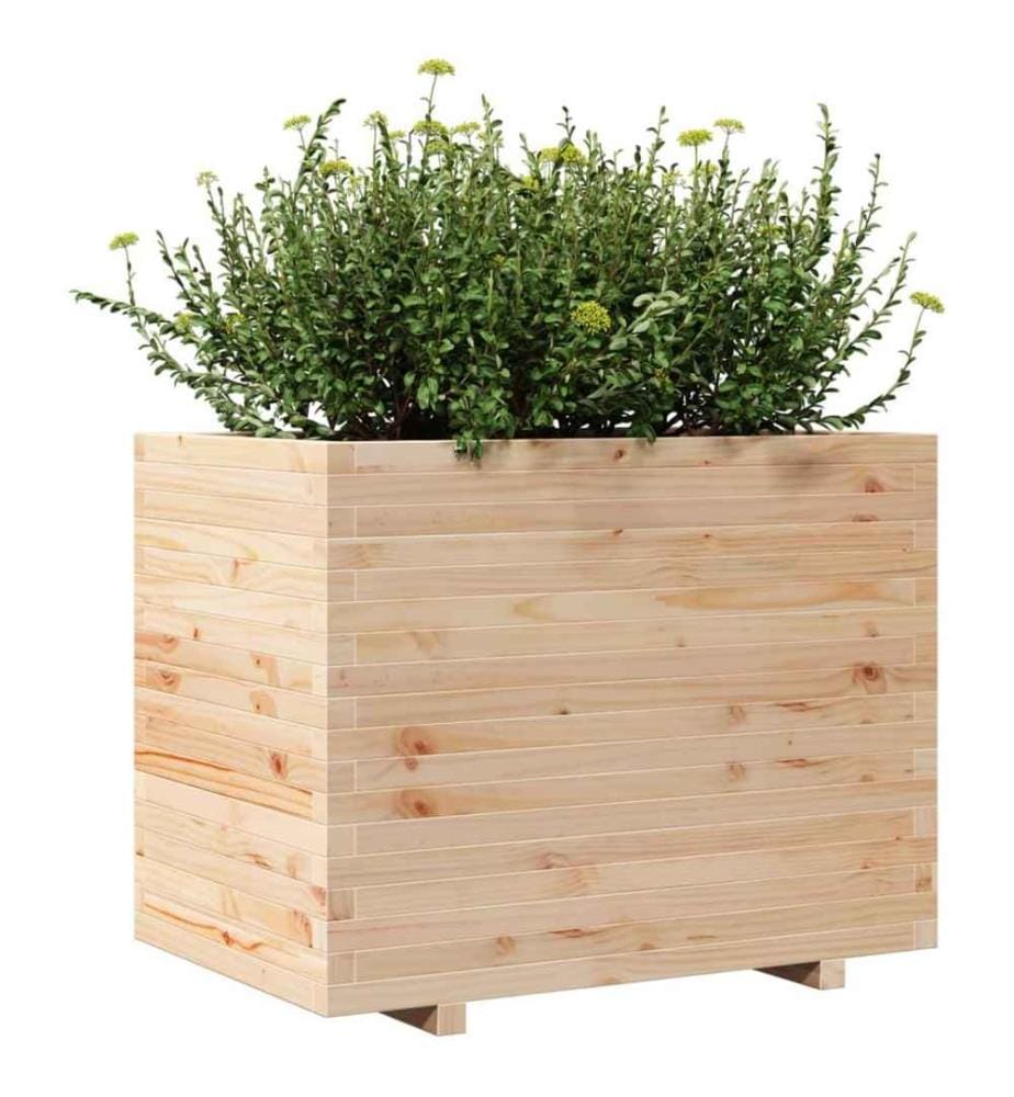 Jardinière 90x60x72 cm bois de pin massif