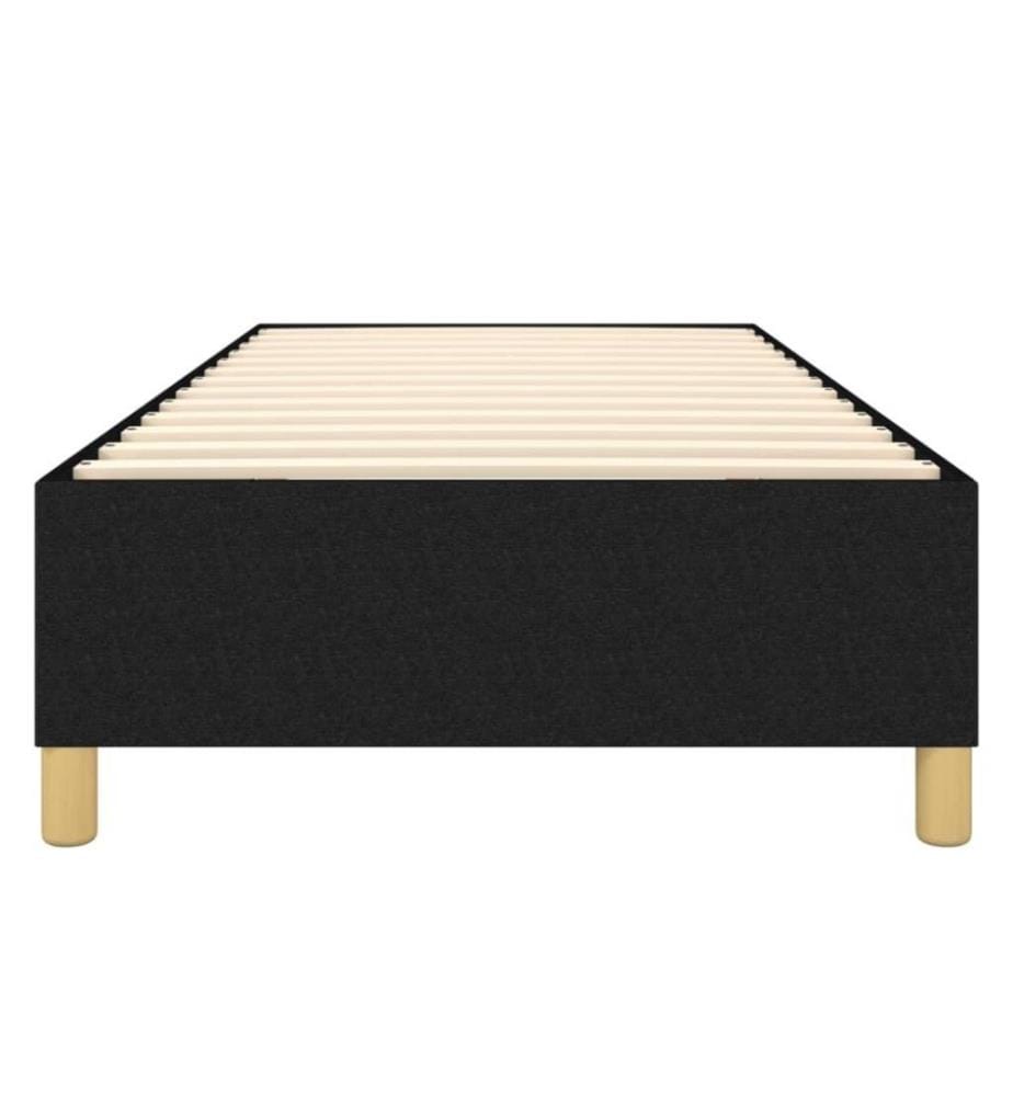 Boxspringbett Schwarz 100x200 cm Stoff
