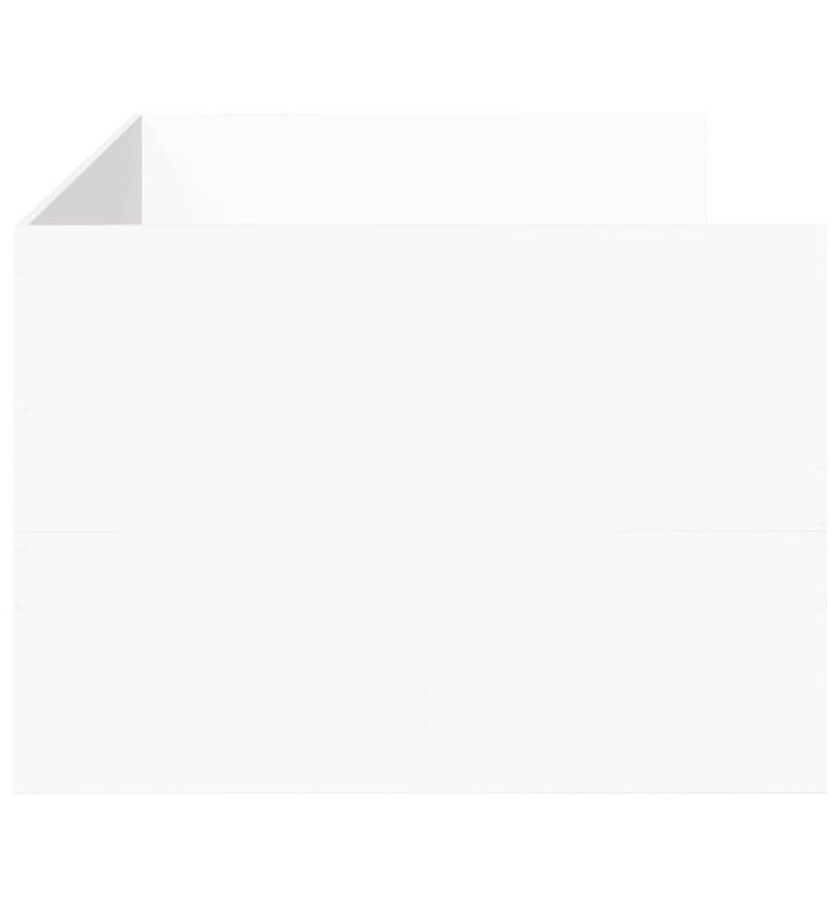 Tagesbett mit Schubladen Weiss 100x200 cm Holzwerkstoff