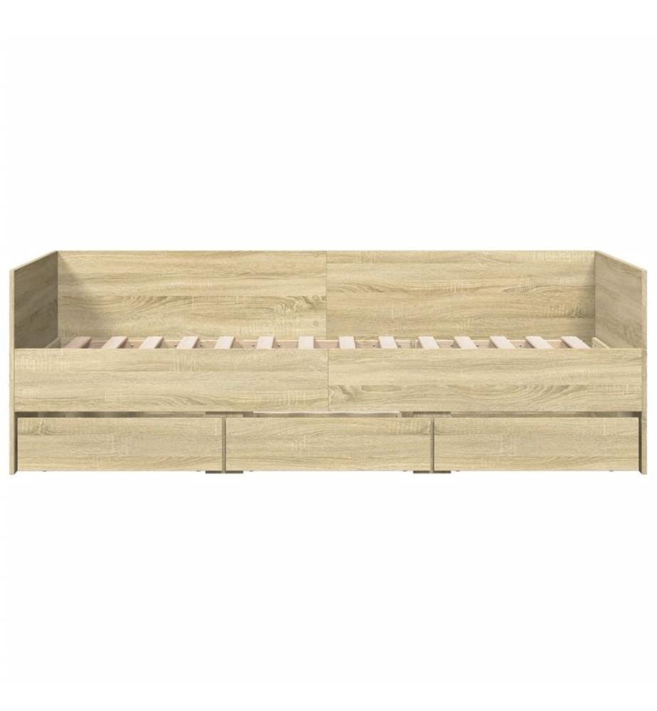 Tagesbett mit Schubladen Sonoma-Eiche 100x200 cm Holzwerkstoff