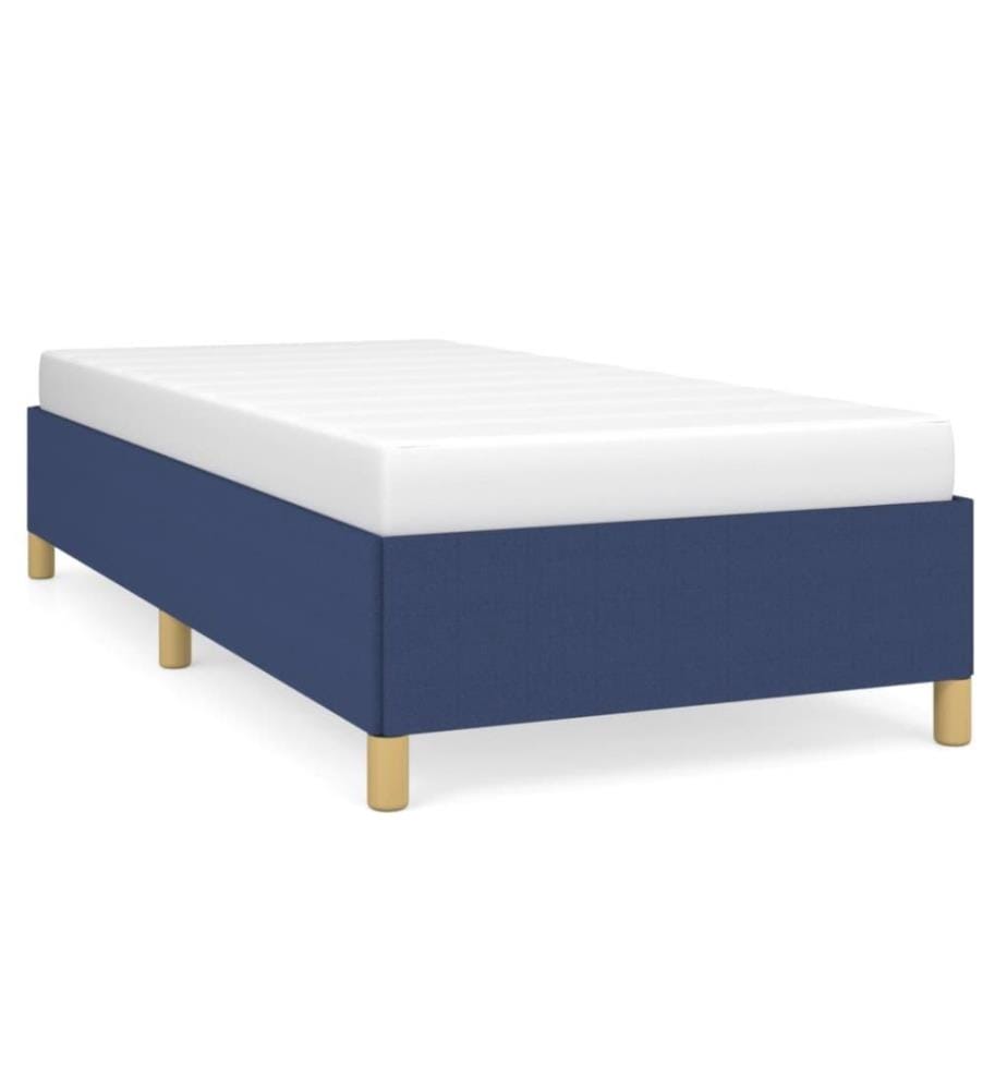 Bettgestell Blau 100x200 cm Stoff