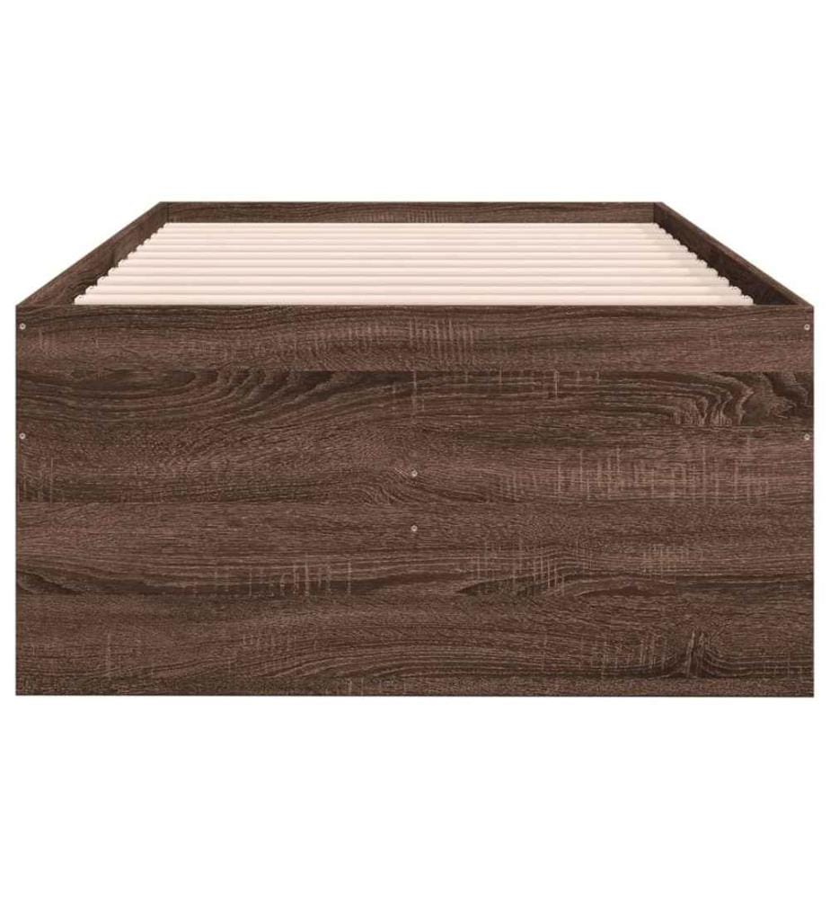 Tagesbett Schubladen Braun Eiche-Optik 100x200 cm Holzwerkstoff