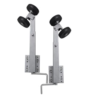 Bootstrailer-Stützen Doppelrollen 2er-Set 59-84 cm