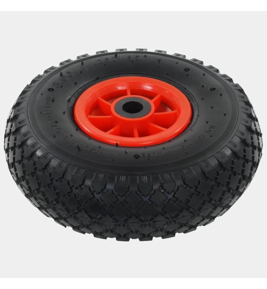 Roues de diable 4 pcs Caoutchouc 3.00-4 (245x82)