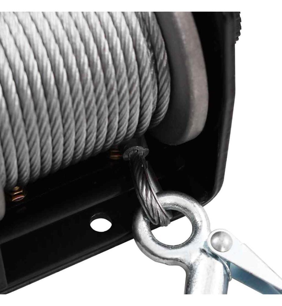 Treuil électrique 12 V 907 kg Télécommande filaire