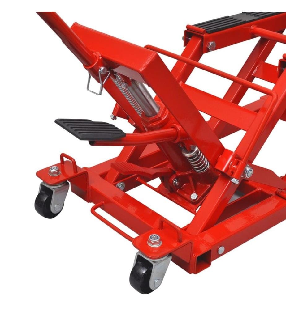Hydraulische Motorrad-Hebebühne ATV 680 kg rot