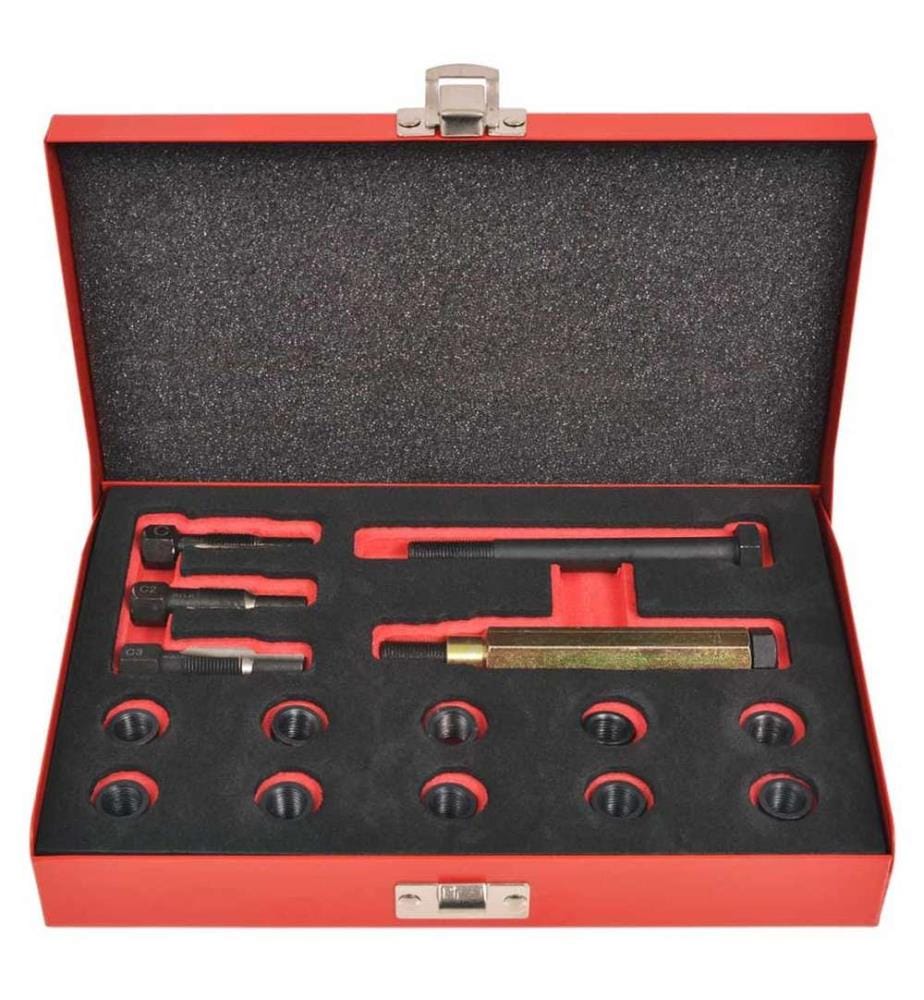 Kit réparation filetage bougie de préchauffage 15 pcs M10x1,0mm