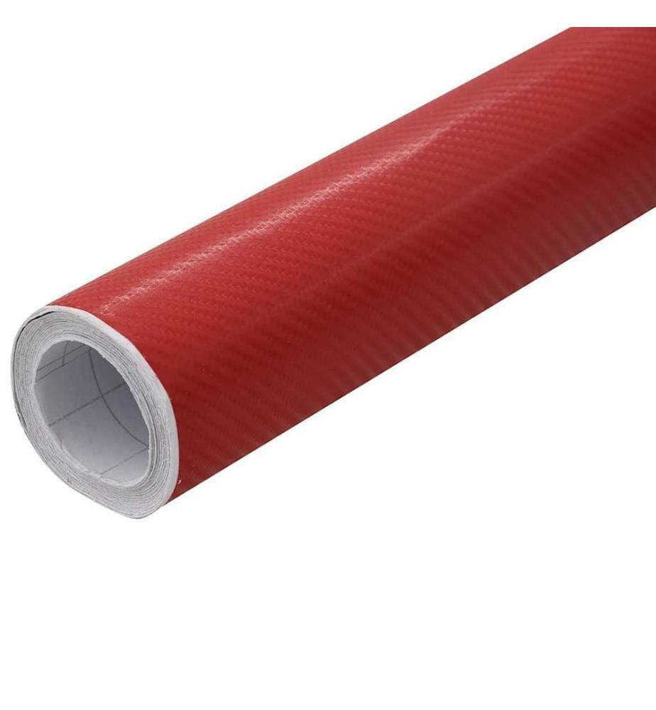 Autofolien 2 Stk. 4D Rot 100x150 cm