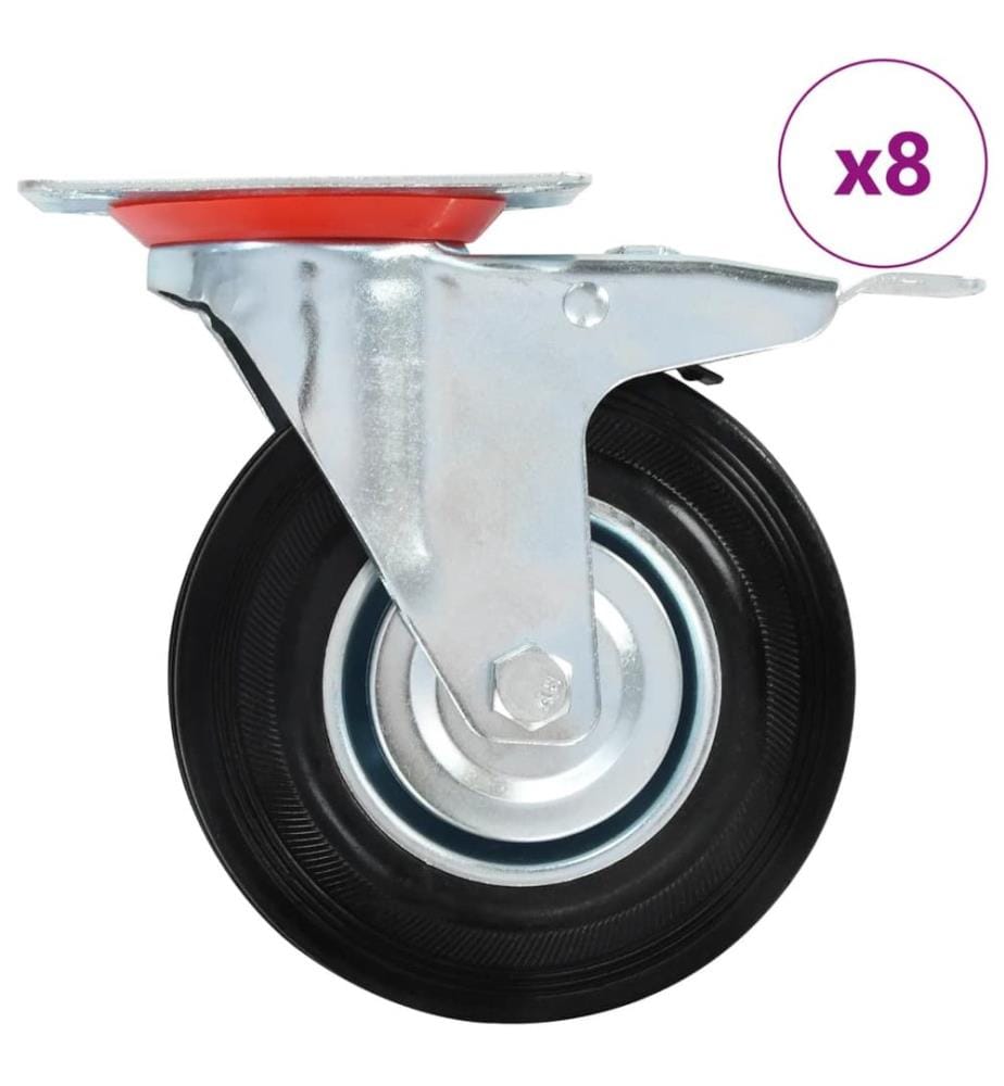 8 Stk. Lenkrollen 125 mm