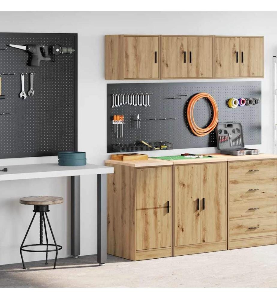 Garagenschränke 2 Stk. Artisan-Eiche Holzwerkstoff
