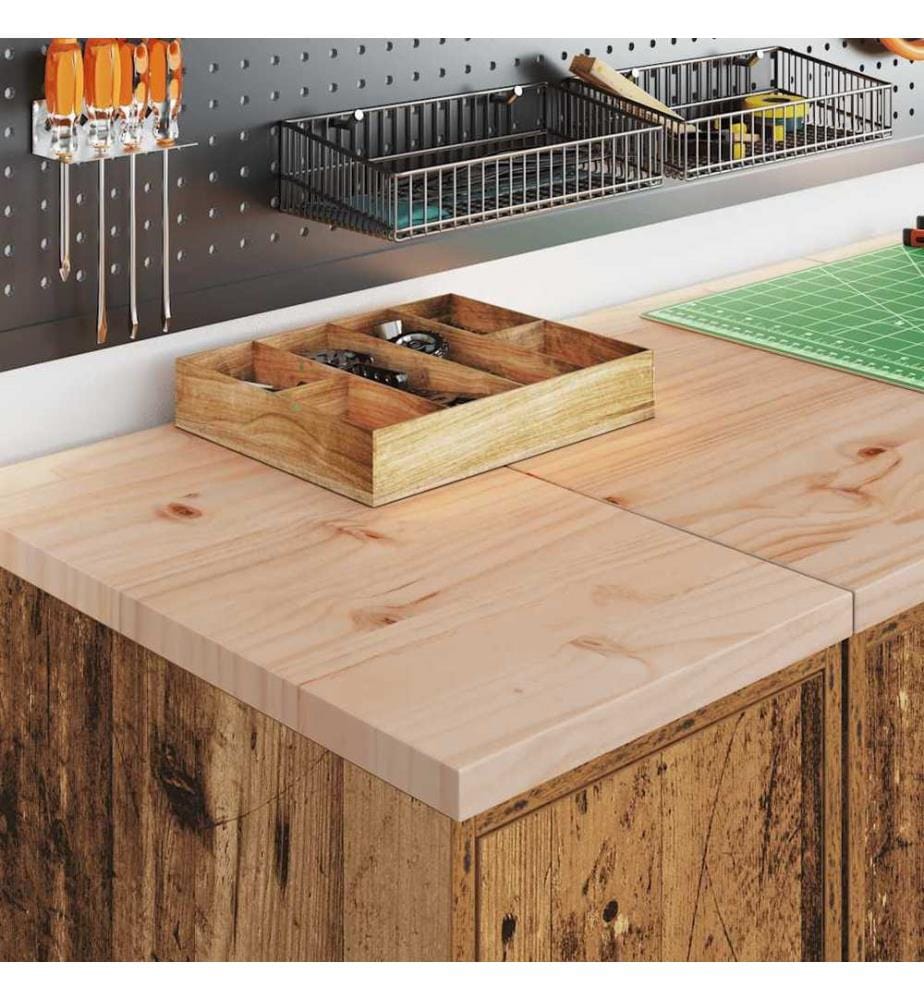 Garagen-Aufbewahrungsschrank Altholz-Optik Massivholz Kiefer