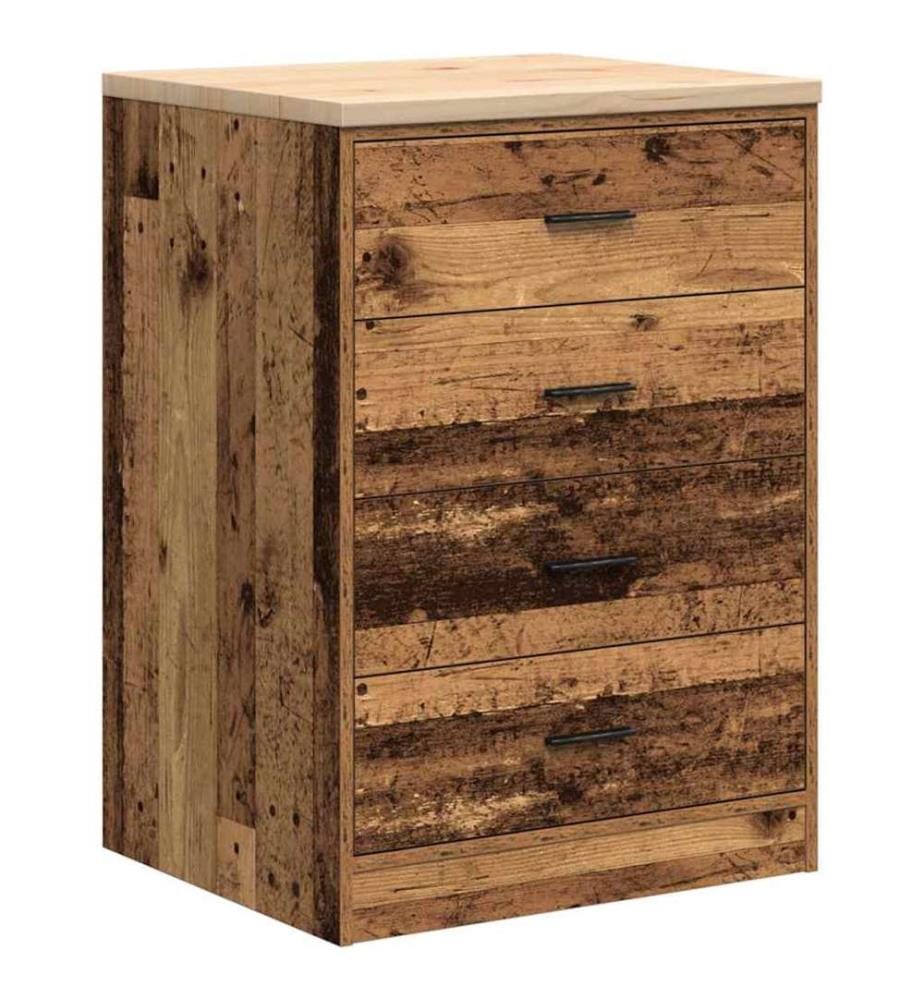 Armoire de rangement de garage vieux bois 60x51x85 cm bois pin