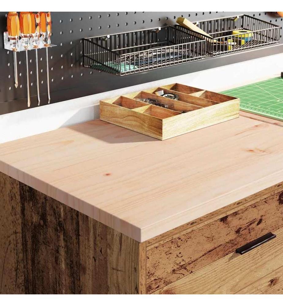 Armoire de rangement de garage vieux bois 60x51x85 cm bois pin