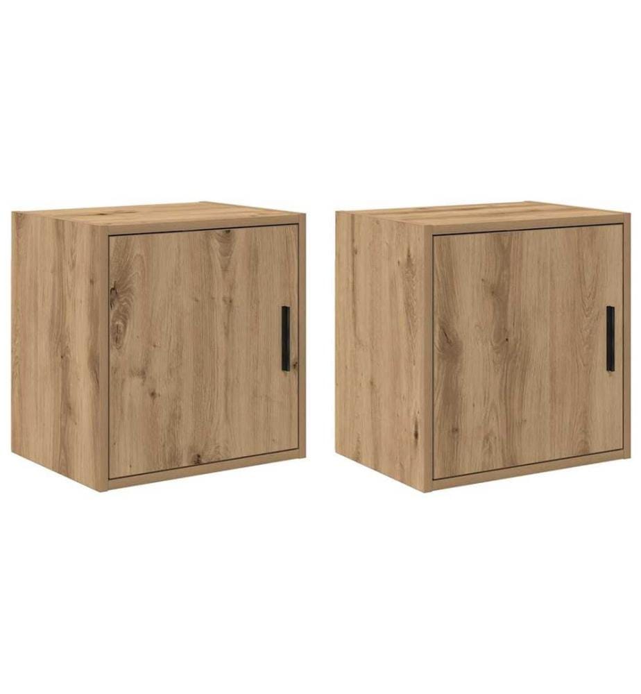 Garagen-Wandschränke 2 Stk. Artisan-Eiche Holzwerkstoff