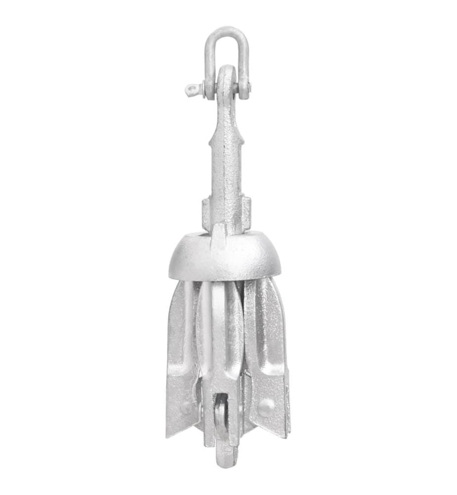 Klappanker Silber 0,7 kg Feuerverzinktes Gusseisen