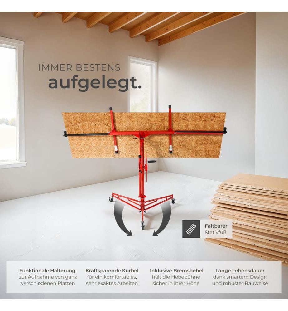Plattenheber 140-335 cm - rot