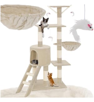 Kratzbaum Dominik 144 cm - beige