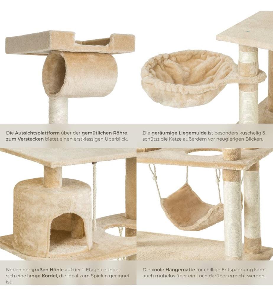 Arbre à chat MARCEL 141 cm - beige