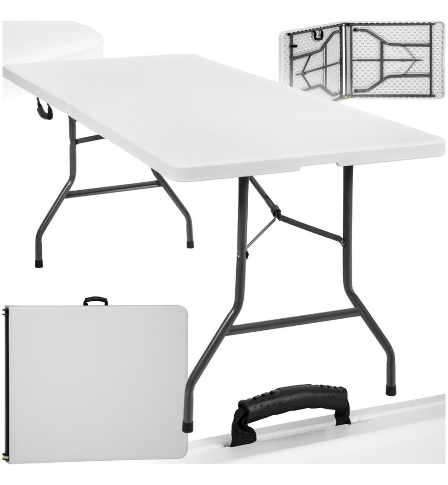 Table pliante 183 x 76 x 74 cm - blanc