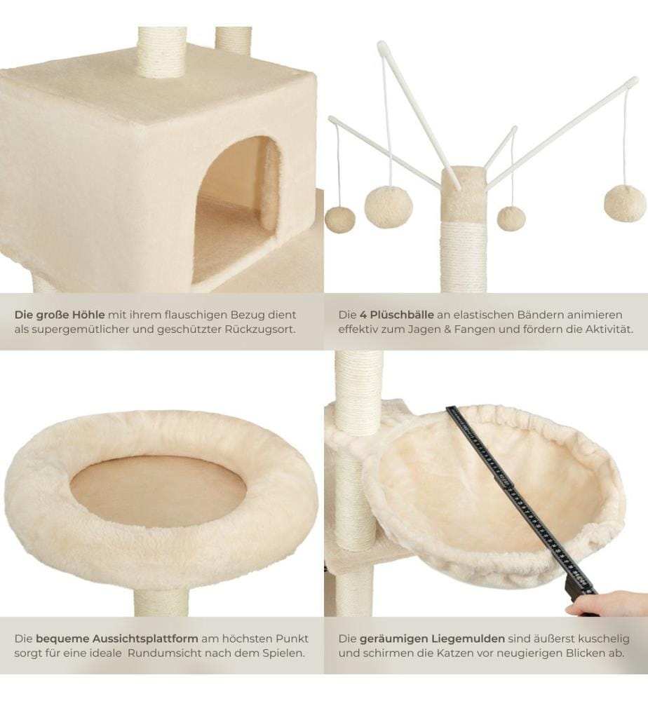 Albero tiragraffi Lilou - beige