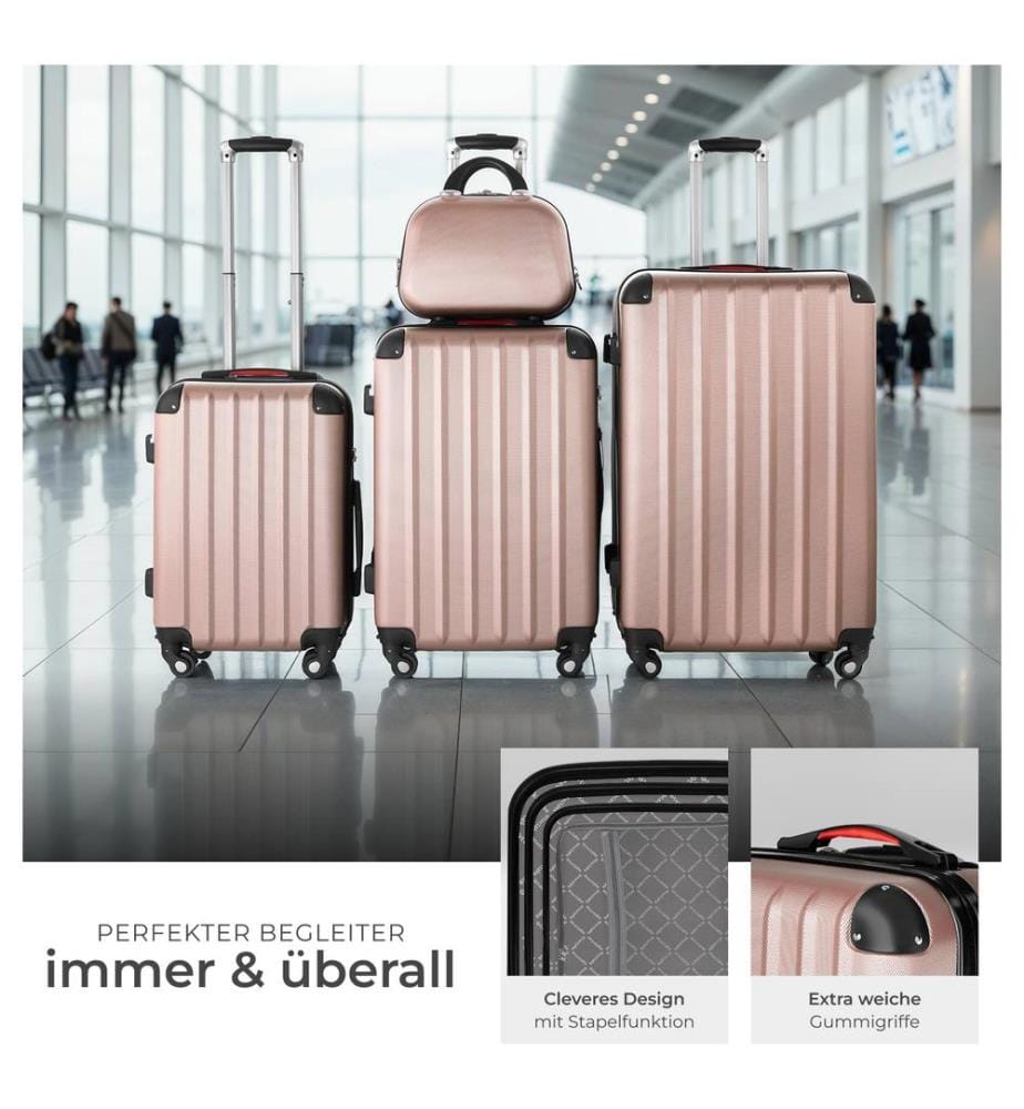 Set de 4 valises PUCCI - or rose