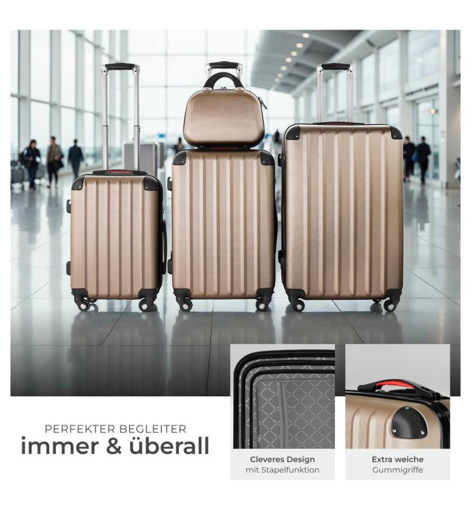 Set de 4 valises PUCCI - champagne