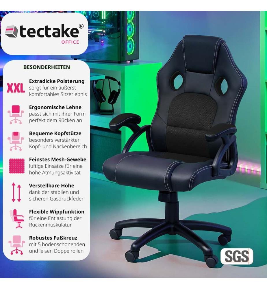 Bürostuhl Tyson - schwarz