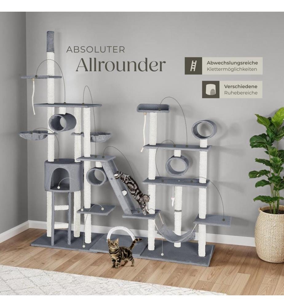 Arbre à Chat Snooky 261 cm - gris