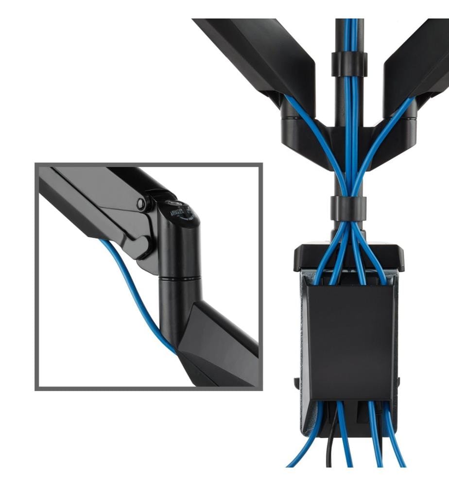 Monitor Tischhalterung für 4 Monitore von 13" bis 32" - schwarz