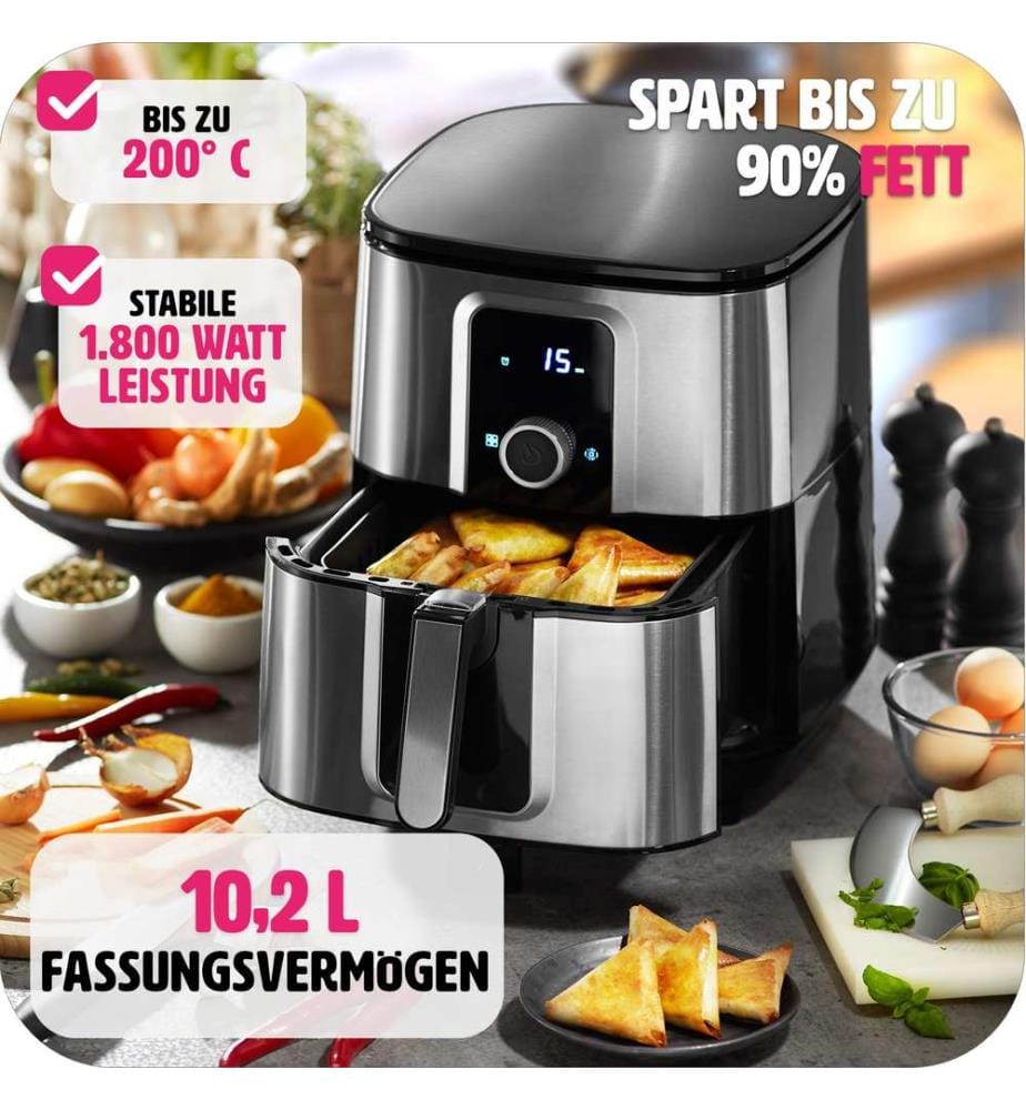 Friteuse à air chaud Ben - argent