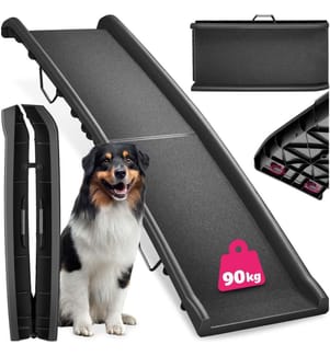 Hunderampe Paw Step Auto, klappbar und rutschfest, bis 90kg - schwarz