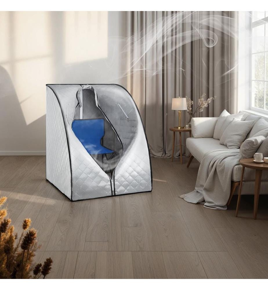 Sauna à vapeur portable THERMALUXE II 1000 W - grisbleu
