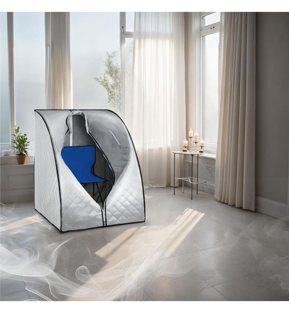 Sauna à vapeur portable THERMALUXE II 1000 W - grisbleu