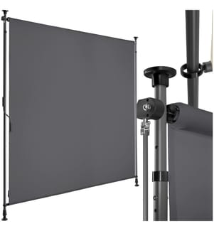 Klemmmarkise Taija mit Handkurbel - 150 x 310 cm, dunkelgrau
