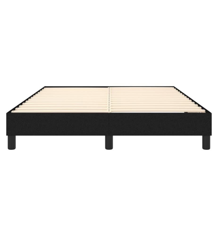 Boxspringbett Schwarz 140x190 cm Stoff