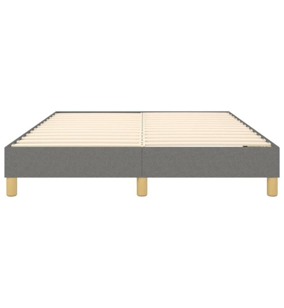 Boxspringbett Dunkelgrau 140x190 cm Stoff