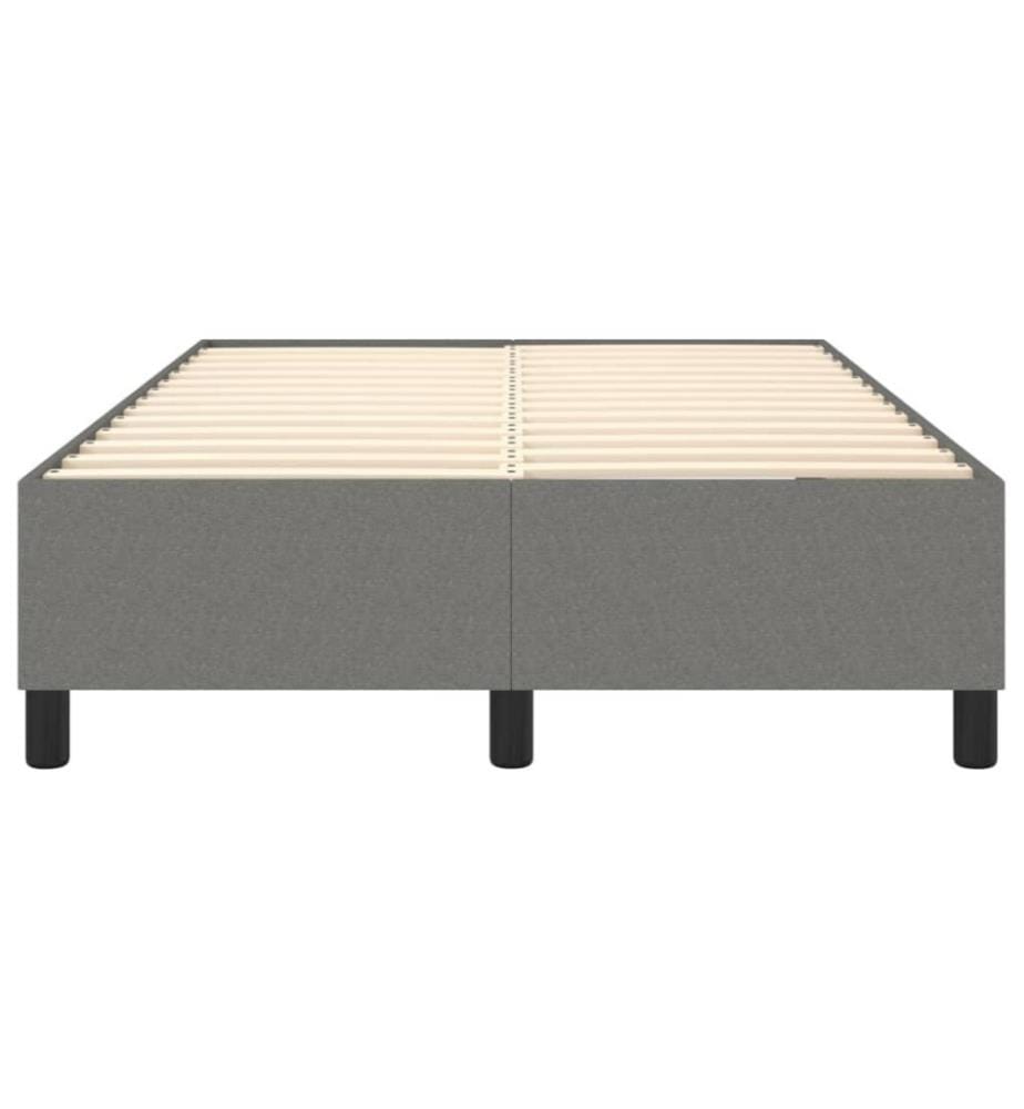 Boxspringbett Dunkelgrau 120x200 cm Stoff