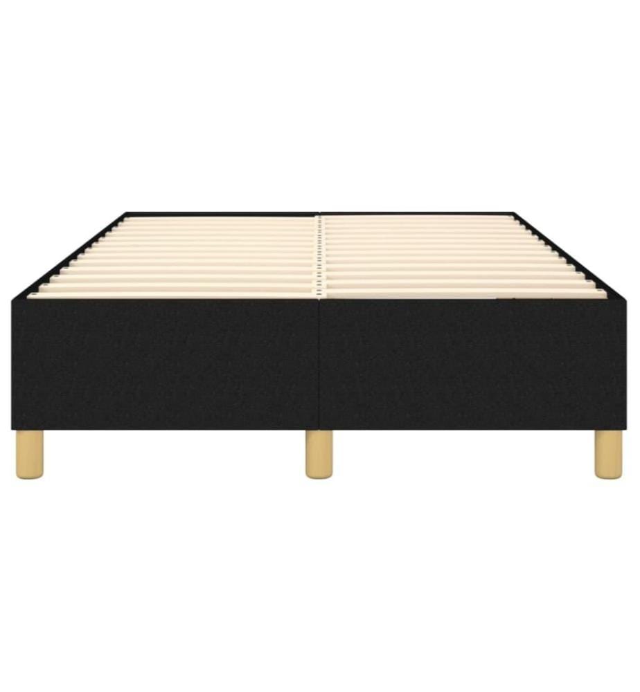 Boxspringbett Schwarz 120x200 cm Stoff