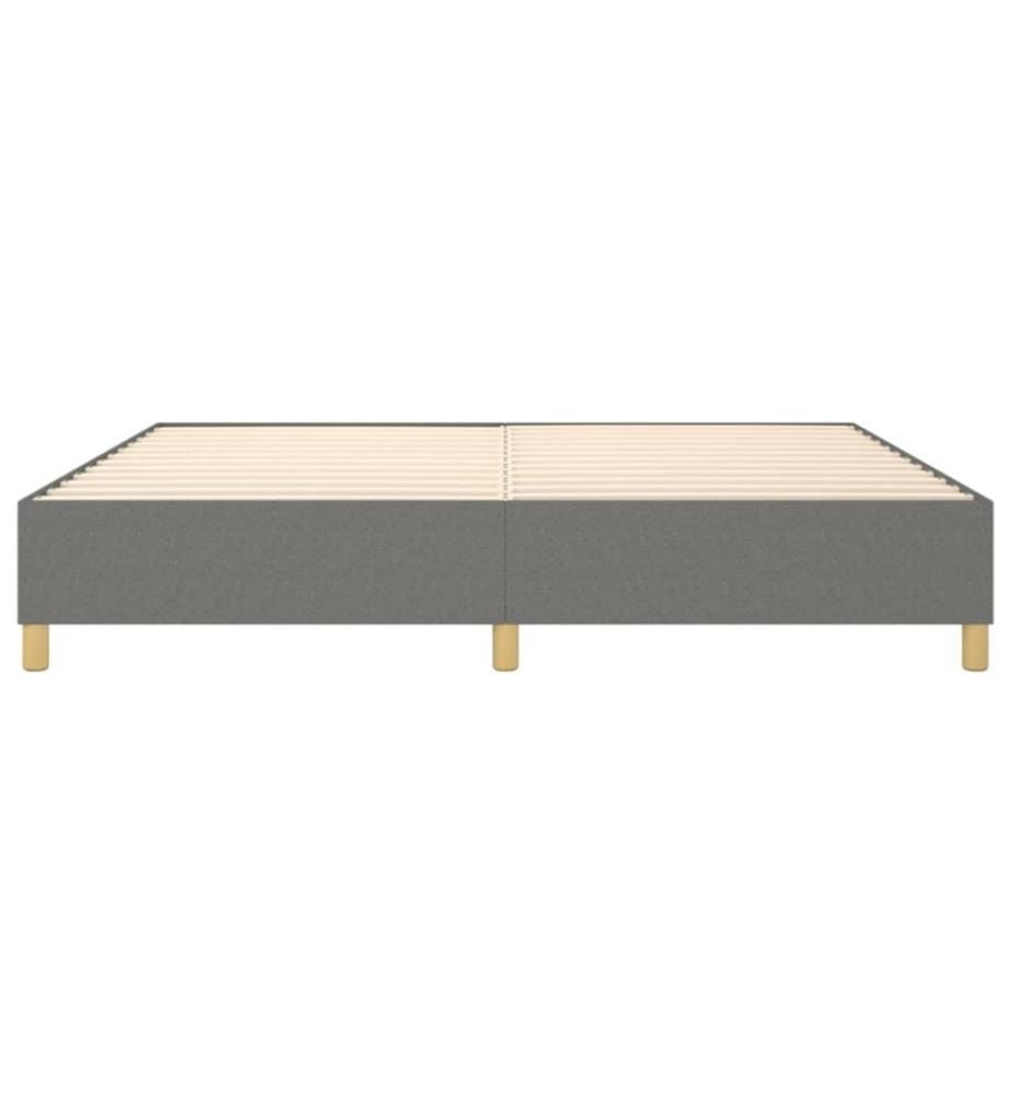 Boxspringbett Dunkelgrau 140x190 cm Stoff