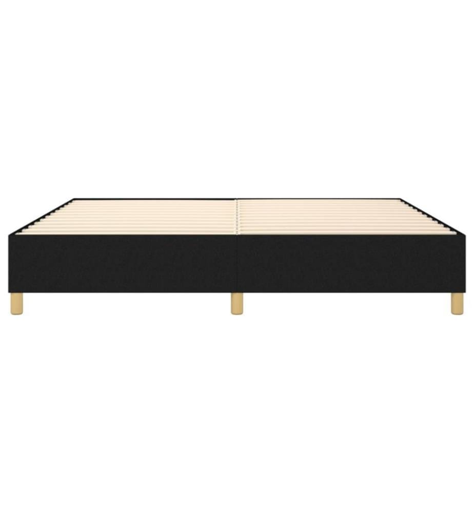 Boxspringbett Schwarz 140x190 cm Stoff